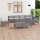 vidaXL 9-tlg. Garten-Lounge-Set Massivholz Kiefer Grau