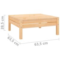 vidaXL 6-tlg. Garten-Lounge-Set Massivholz Kiefer