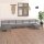 vidaXL 7-tlg. Garten-Lounge-Set Grau Massivholz Kiefer