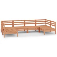 vidaXL 6-tlg. Garten-Lounge-Set Honigbraun Massivholz Kiefer