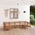 vidaXL 6-tlg. Garten-Lounge-Set Honigbraun Massivholz Kiefer