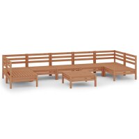 vidaXL 8-tlg. Garten-Lounge-Set Honigbraun Massivholz Kiefer