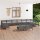 vidaXL 12-tlg. Garten-Lounge-Set Grau Massivholz Kiefer