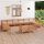 vidaXL 12-tlg. Garten-Lounge-Set Honigbraun Massivholz Kiefer