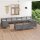 vidaXL 13-tlg. Garten-Lounge-Set Grau Massivholz Kiefer