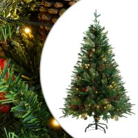 vidaXL Weihnachtsbaum mit LEDs & Kiefernzapfen...