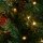 vidaXL Weihnachtsbaum mit LEDs &amp; Kiefernzapfen Gr&uuml;n 150 cm PVC &amp; PE