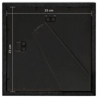 vidaXL 3D-Box-Bilderrahmen 5 Stk. Schwarz 23x23cm für 13x13cm Bild