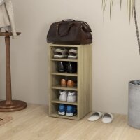 vidaXL Schuhschrank Sonoma-Eiche 31,5x35x70 cm Holzwerkstoff