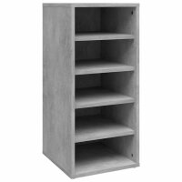 vidaXL Schuhschrank Betongrau 31,5x35x70 cm Holzwerkstoff