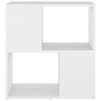 vvidaXL B&uuml;cherregal Wei&szlig; 60x24x63 cm Holzwerkstoff