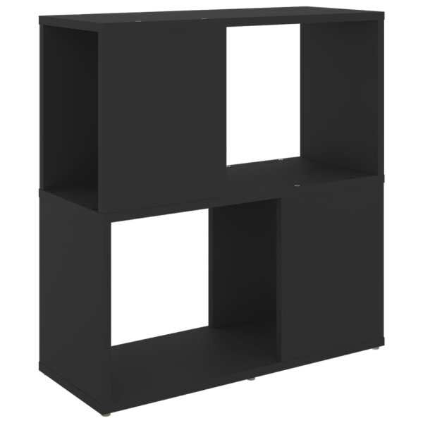 vidaXL B&uuml;cherregal Schwarz 60x24x63 cm Holzwerkstoff