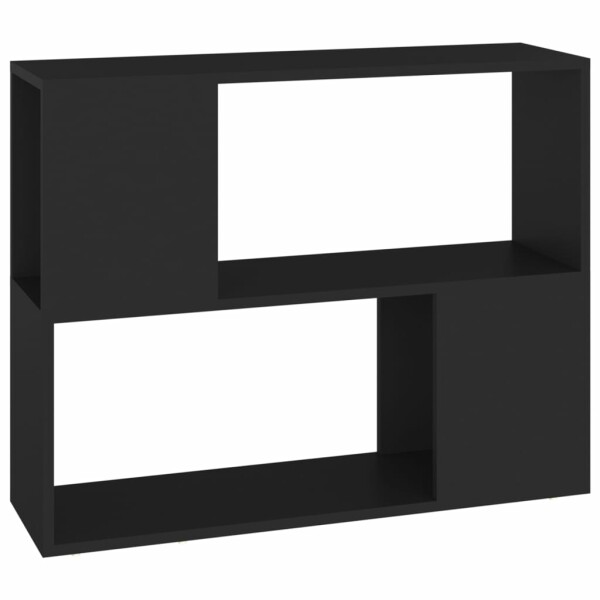 vidaXL TV-Schrank Schwarz 80x24x63 cm Holzwerkstoff