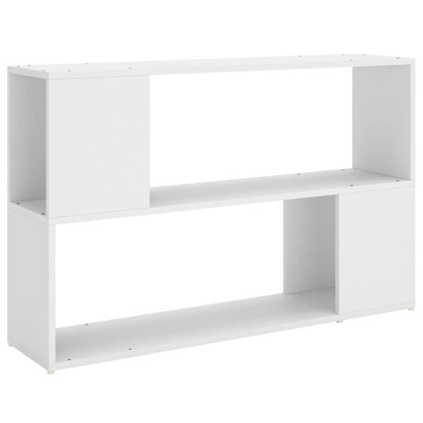 vvidaXL B&uuml;cherregal Wei&szlig; 100x24x63 cm Holzwerkstoff