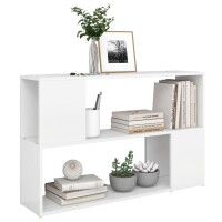 vvidaXL B&uuml;cherregal Wei&szlig; 100x24x63 cm Holzwerkstoff