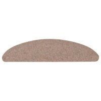 vidaXL Stufenmatten Selbstklebend 15 Stk. 65x22,5x3,5 cm Beige