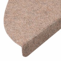 vidaXL Stufenmatten Selbstklebend 15 Stk. 65x22,5x3,5 cm Beige