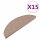 vidaXL Stufenmatten Selbstklebend 15 Stk. 65x22,5x3,5 cm Beige