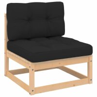 vidaXL 4-tlg. Garten-Lounge-Set mit Kissen Kiefer Massivholz