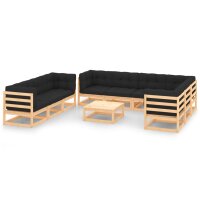 vidaXL 10-tlg. Garten-Lounge-Set mit Kissen Kiefer...