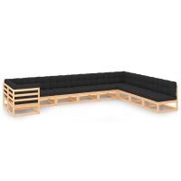 vidaXL 10-tlg. Garten-Lounge-Set mit Kissen Kiefer...