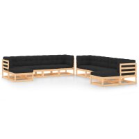 vidaXL 10-tlg. Garten-Lounge-Set mit Kissen Kiefer...