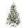 vidaXL Weihnachtsbaum mit LEDs &amp; Zapfen Beschneit 150 cm PVC &amp; PE