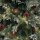 vidaXL Weihnachtsbaum mit LEDs &amp; Zapfen Gr&uuml;n Wei&szlig; 120 cm PVC &amp; PE