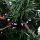 vidaXL Weihnachtsbaum mit LEDs&amp;Kiefernzapfen Gr&uuml;n&amp;Wei&szlig; 150 cm PVC &amp; PE