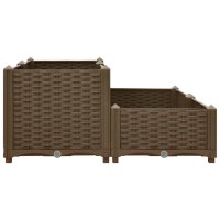 vidaXL Hochbeet 80x80x38 cm Polypropylen