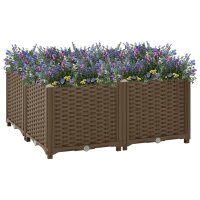 vidaXL Hochbeet 80x80x38 cm Polypropylen