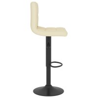 vidaXL Barhocker 2 Stk. Creme Stoff