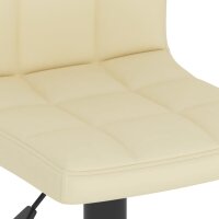 vidaXL Barhocker 2 Stk. Creme Stoff