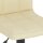 vidaXL Barhocker 2 Stk. Creme Stoff