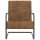 vidaXL Freischwinger Braun Stoff