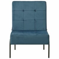 vidaXL Relaxstuhl 65x79x87 cm Blau Samt