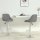 vidaXL Barhocker 2 Stk. Grau Kunstleder