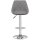 vidaXL Barhocker 2 Stk. Grau Kunstleder