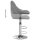 vidaXL Barhocker 2 Stk. Grau Kunstleder