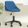 vidaXL Bürostuhl Drehbar Blau Samt