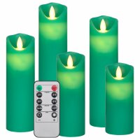 vidaXL 5-tlg. LED-Kerzen-Set Elektrisch mit Fernbedienung...
