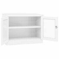 vidaXL Büroschrank Weiß 90x40x70 cm Stahl