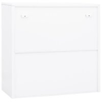 vidaXL B&uuml;roschrank Wei&szlig; 90x40x90 cm Stahl