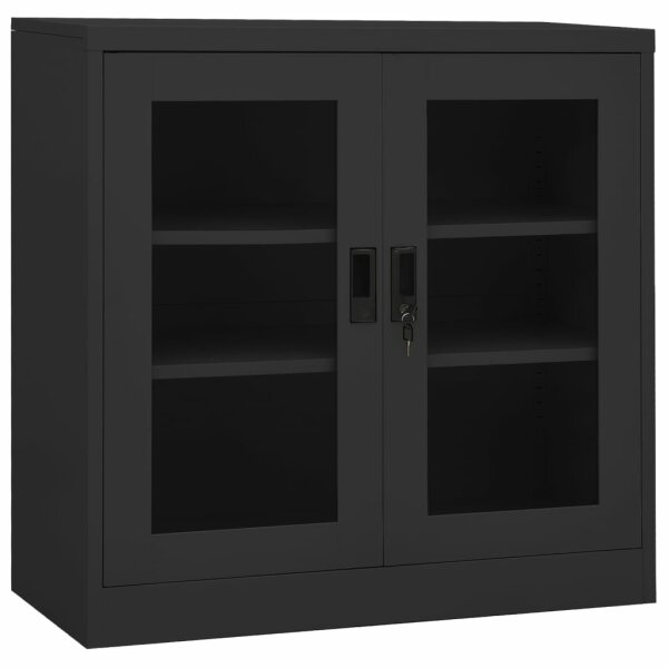 vidaXL B&uuml;roschrank Anthrazit 90x40x90 cm Stahl