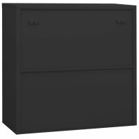 vidaXL Büroschrank Anthrazit 90x40x90 cm Stahl