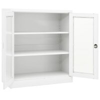 vidaXL Büroschrank Weiß 90x40x105 cm Stahl