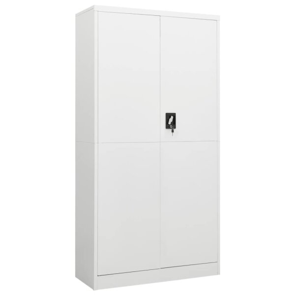 vidaXL Schlie&szlig;fachschrank Wei&szlig; 90x40x180 cm Stahl