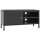 vidaXL TV-Schrank Anthrazit 90x30x44 cm Stahl und Glas