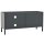 vidaXL TV-Schrank Anthrazit 90x30x44 cm Stahl und Glas