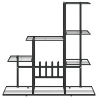 vidaXL Blumenst&auml;nder 94,5x25x88 cm Schwarz Metall